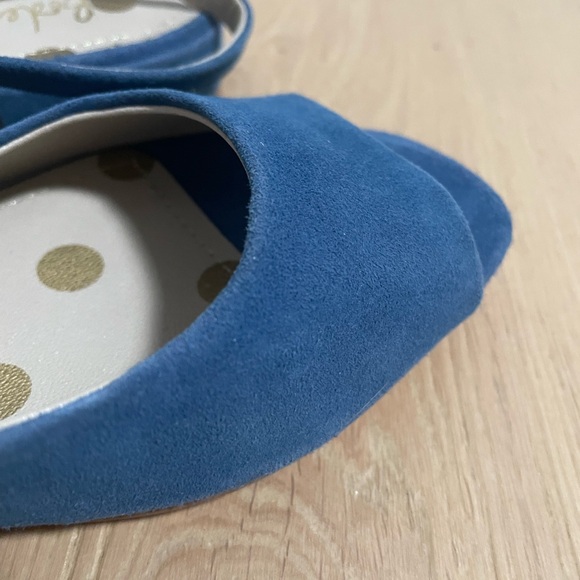 Boden Blue Suede Open-Toe Women's Shoes size 37 / 6.5 - Picture 7 of 13